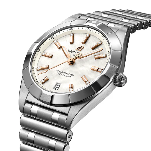 Breitling Chronomat Stainless Steel & Diamonds Lady's Watch - Image 2