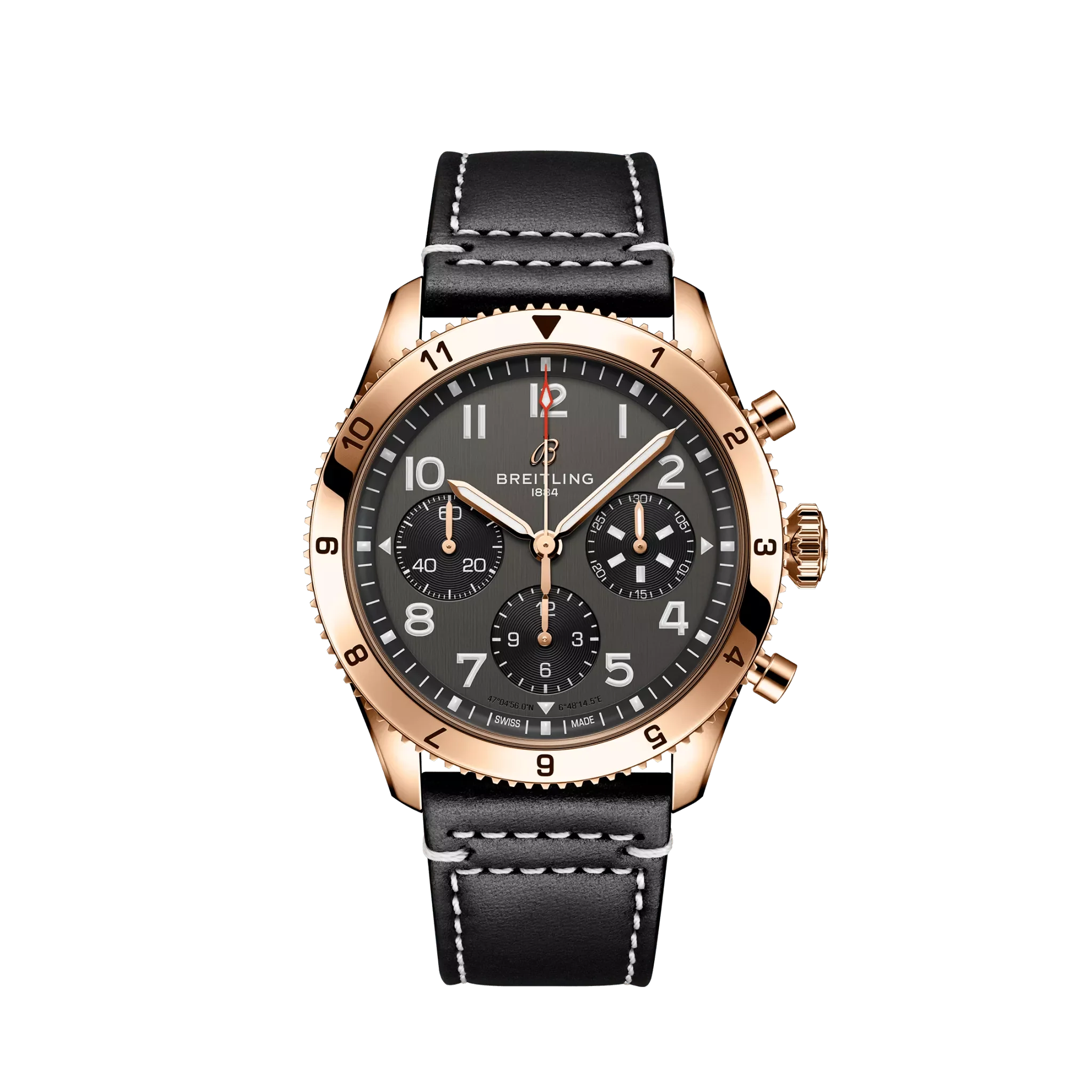 Breitling Classic AVI Chronograph 42 mm 18k Red Gold Men's Watch