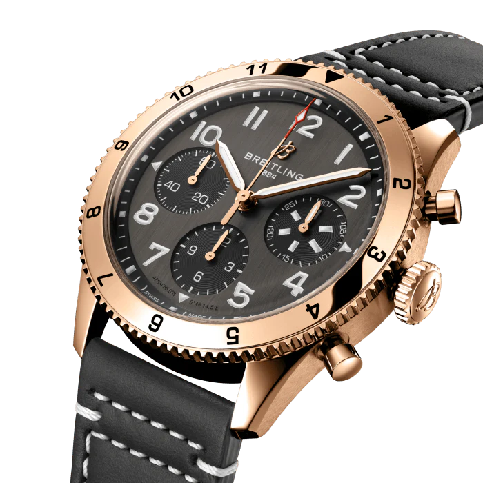 Breitling Classic AVI Chronograph 42 mm 18k Red Gold Men's Watch - Image 2