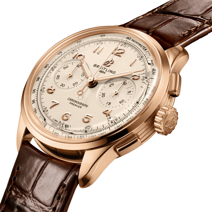 Breitling Premier B09 Chronograph 40 18K Red Gold Unisex Watch - Image 2
