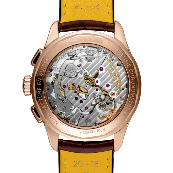 Breitling Premier B09 Chronograph 40 18K Red Gold Unisex Watch - Image 4