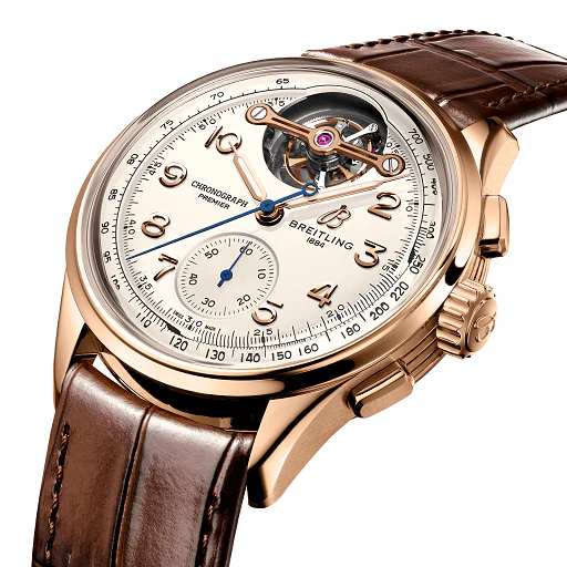 Breitling Premier B21 Tourbillon Chronograph 42 18K Red Gold Men's Watch - Image 2