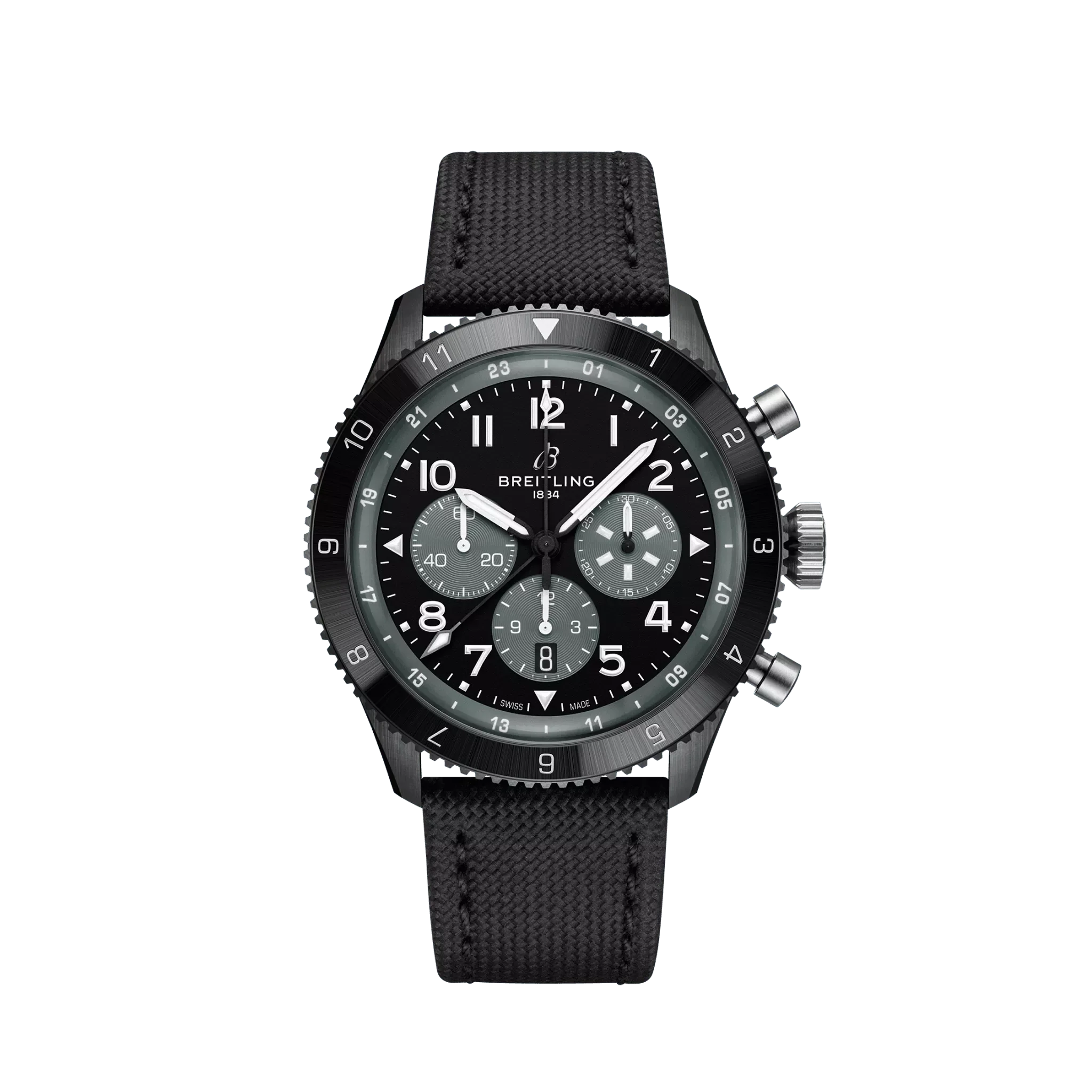 Breitling AVI B04 Chronograph GMT 46 mm Black Ceramic Men's Watch