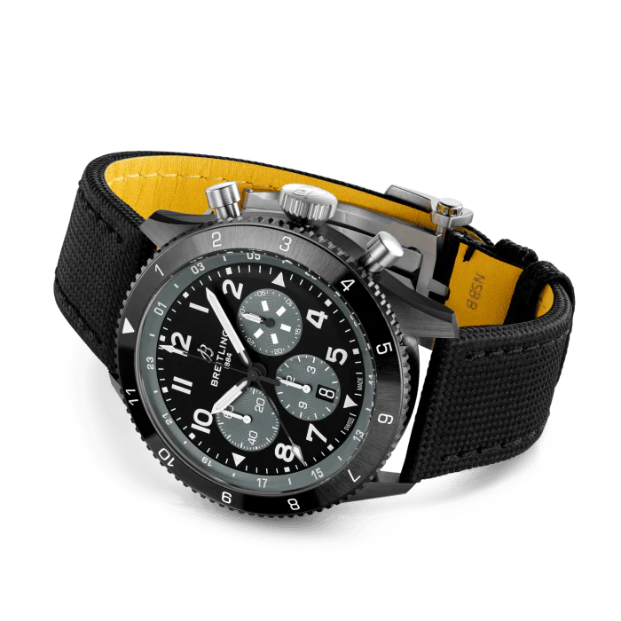 Breitling AVI B04 Chronograph GMT 46 mm Black Ceramic Men's Watch - Image 3