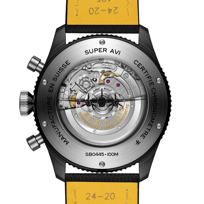 Breitling AVI B04 Chronograph GMT 46 mm Black Ceramic Men's Watch - Image 4