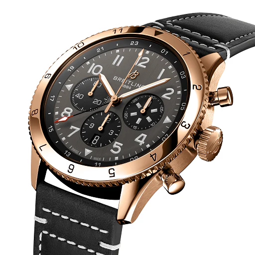 Breitling Super AVI Chrongraph GMT 18K Red Gold Men's Watch - Image 2