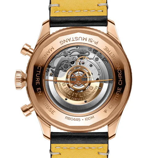Breitling Super AVI Chrongraph GMT 18K Red Gold Men's Watch - Image 3