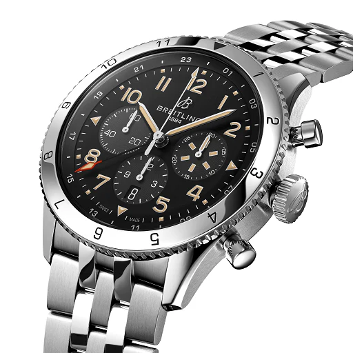Breitling Super AVI Chrongraph GMT Stainless steel Men's Watch - Image 2