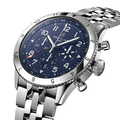 Breitling Super AVI Chrongraph GMT Stainless steel Men's Watch - Image 2
