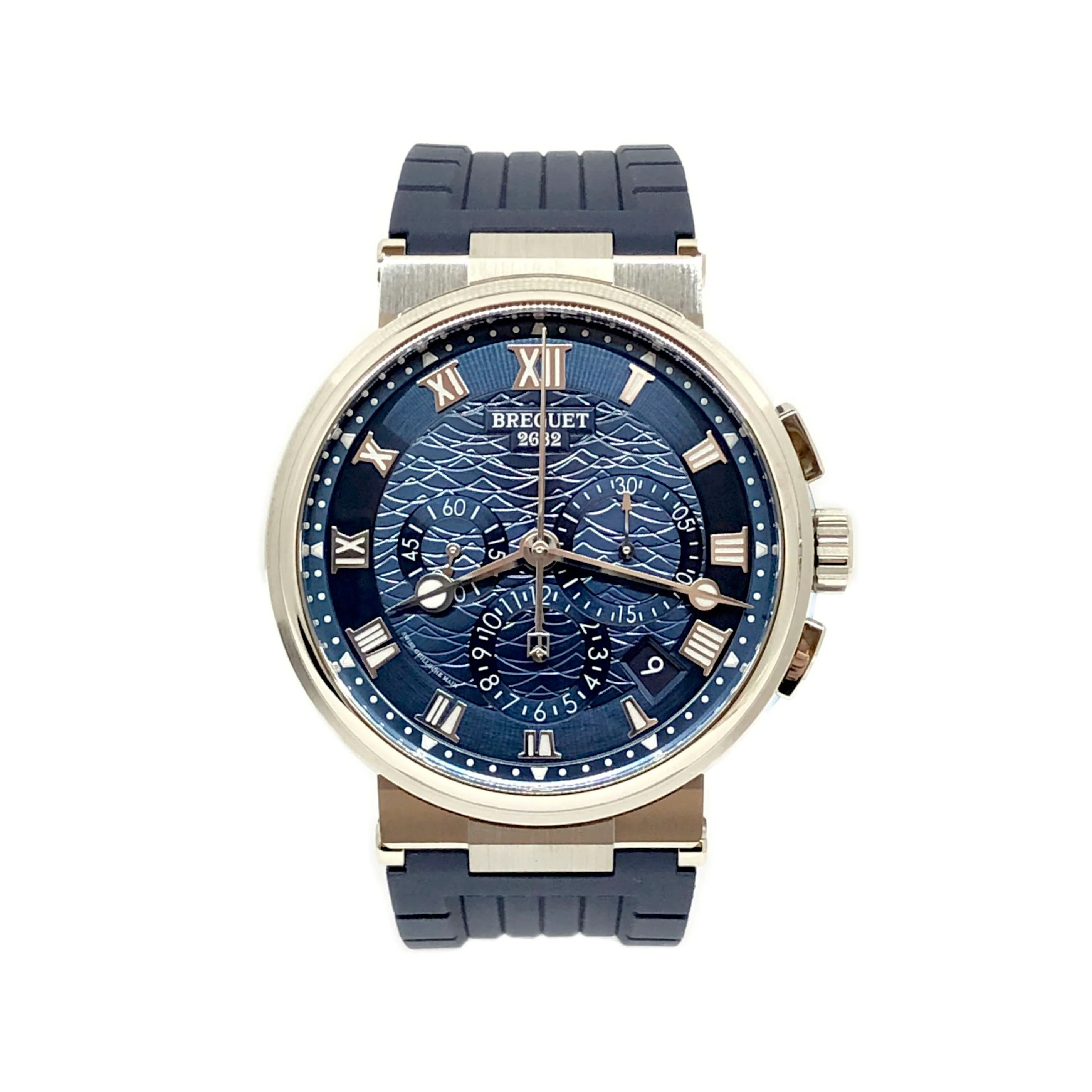 Breguet Marine 5527 Chronograph 18K White Gold Men's Watch