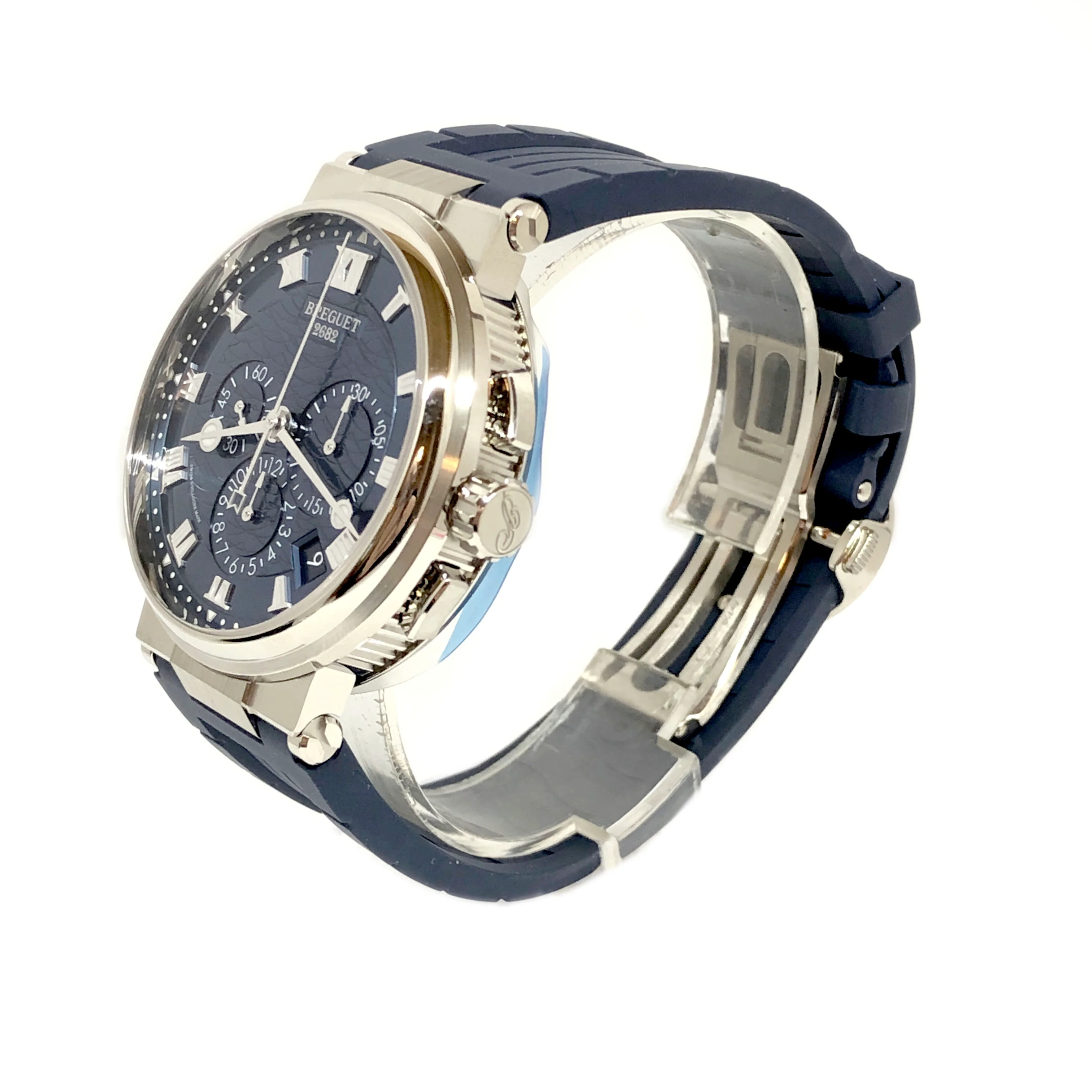 Breguet Marine 5527 Chronograph 18K White Gold Men's Watch - Image 2