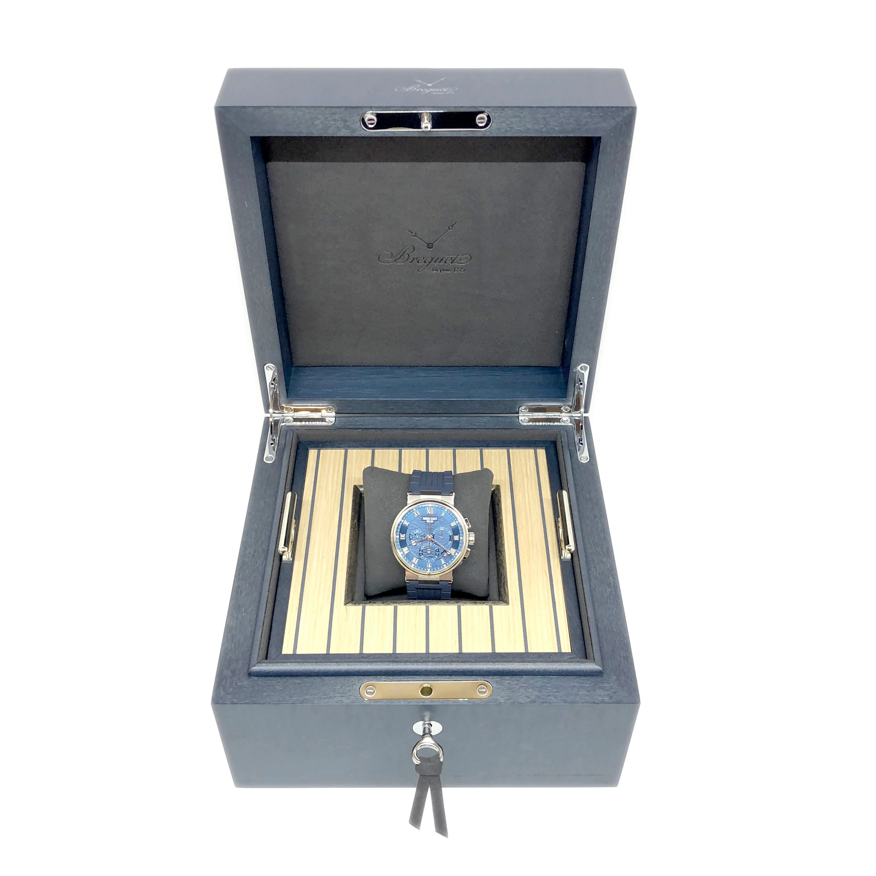 Breguet Marine 5527 Chronograph 18K White Gold Men's Watch - Image 4