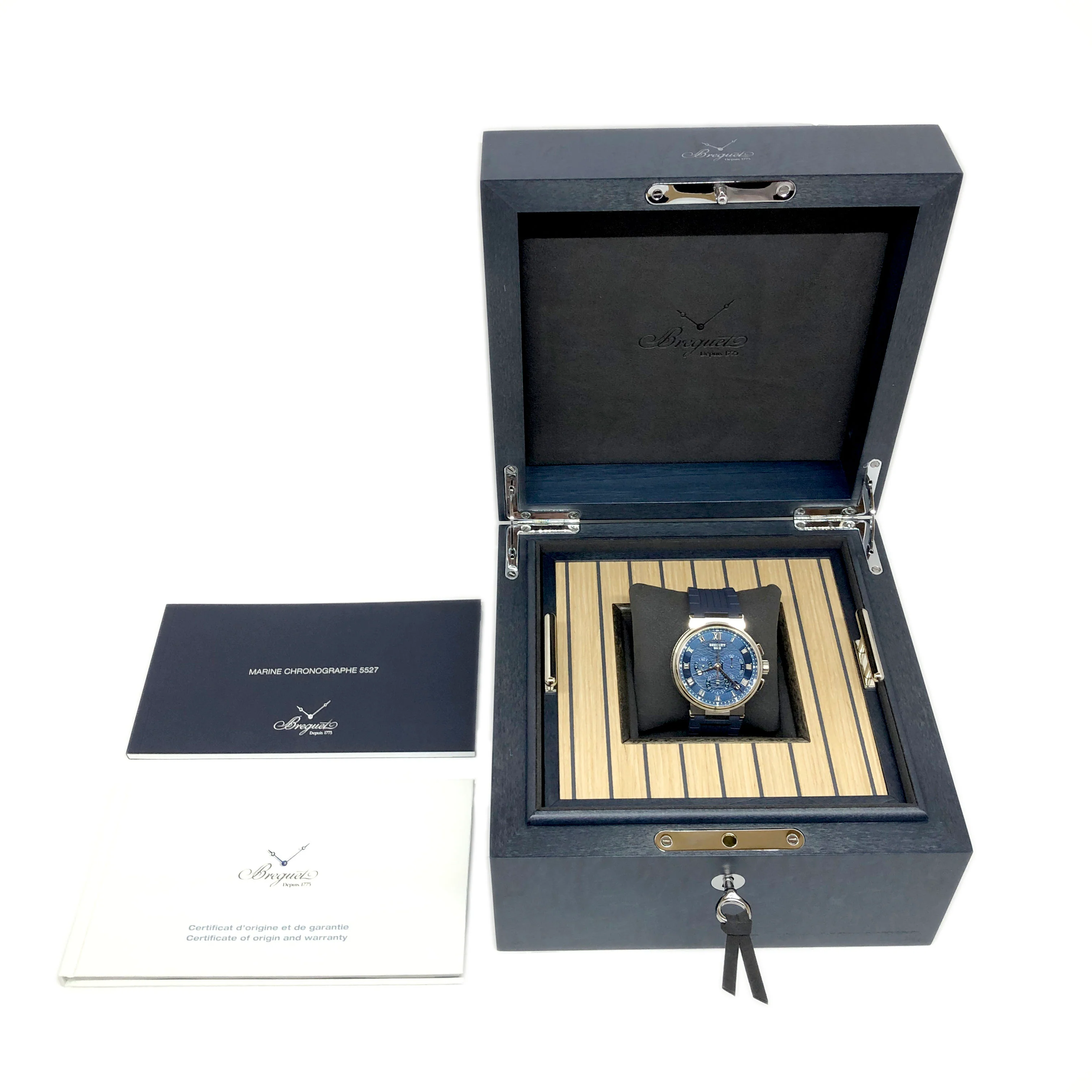 Breguet Marine 5527 Chronograph 18K White Gold Men's Watch - Image 5