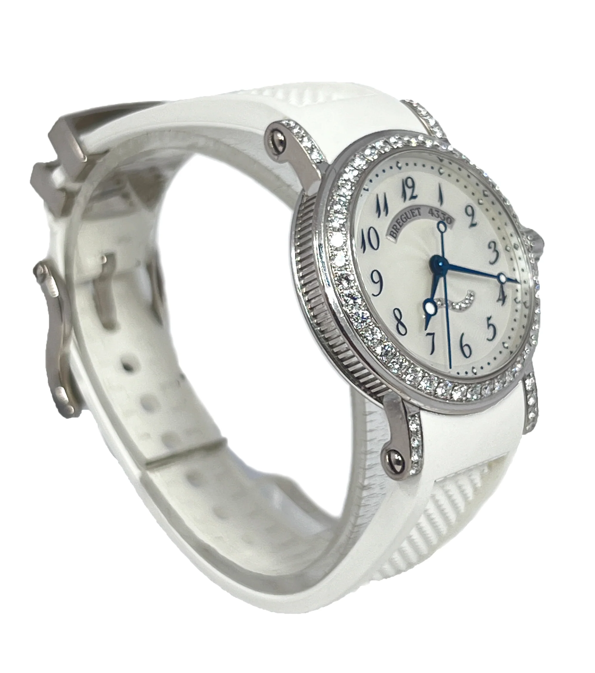 Breguet Marine 8818 18K White Gold &Diamonds Ladies Watch - Image 4