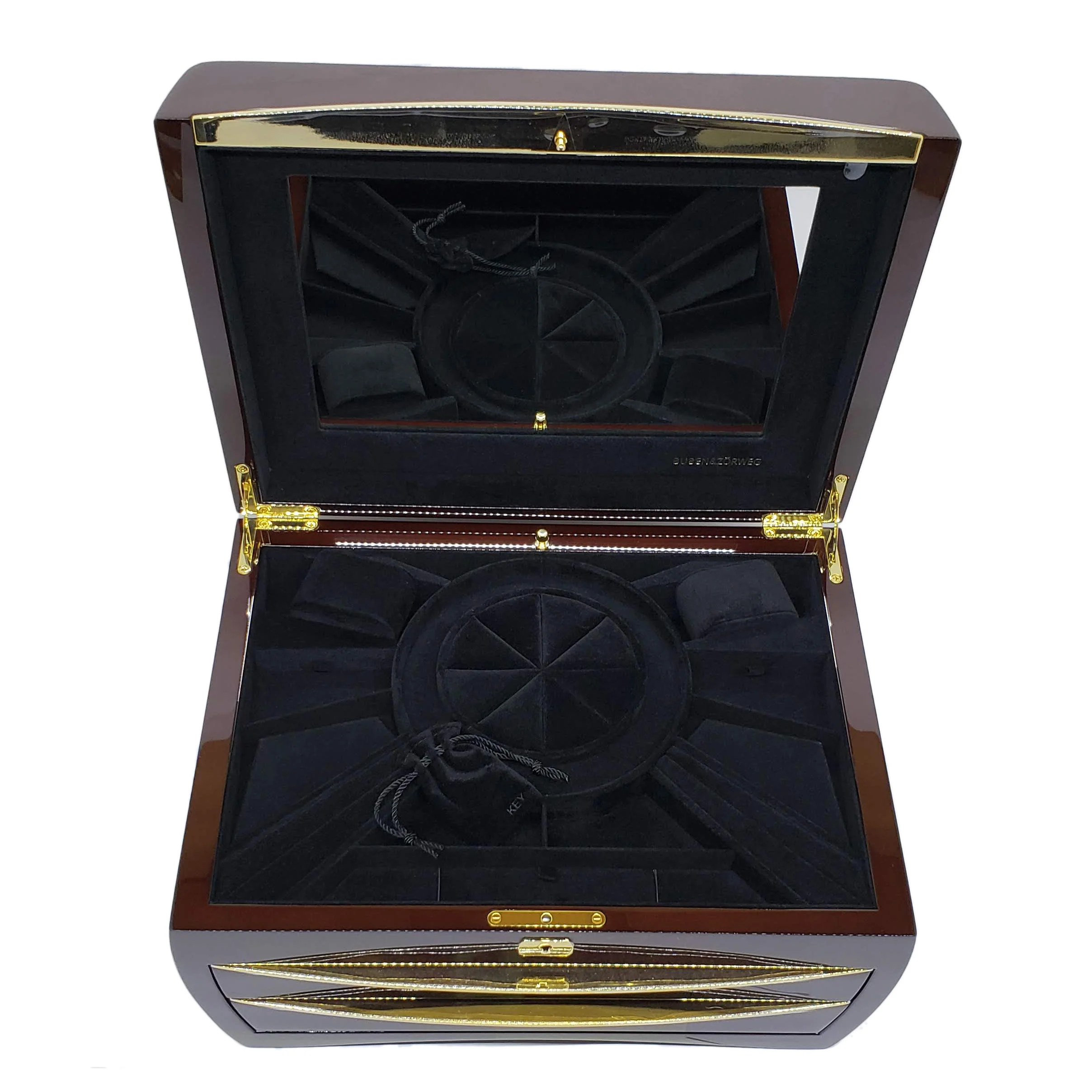Buben & Zorweg Cosmopolitan Jewelry Collection Case in Cherry - Image 9