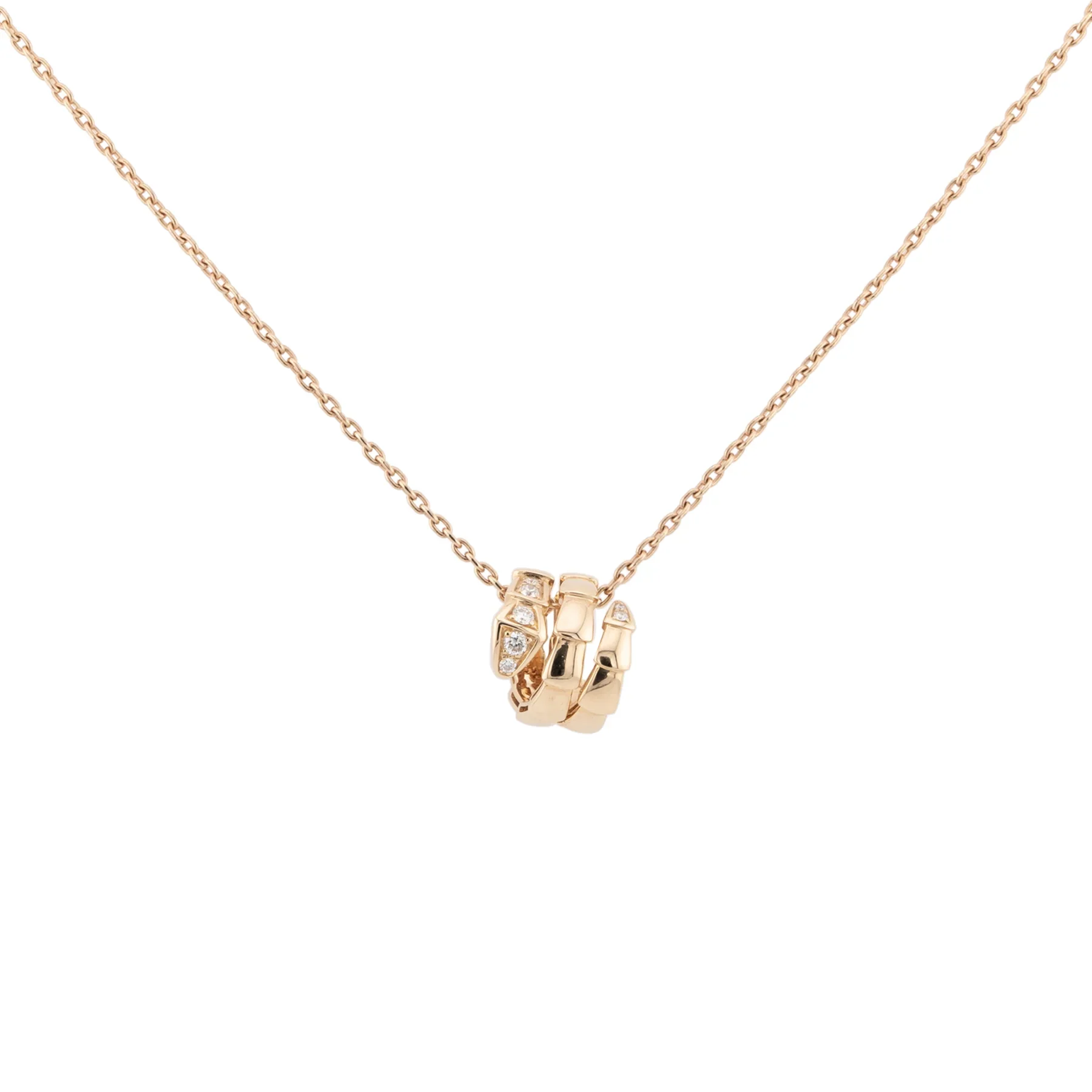 Bulgari 18K Rose Gold Serpenti Viper Lady's Necklace - Image 2
