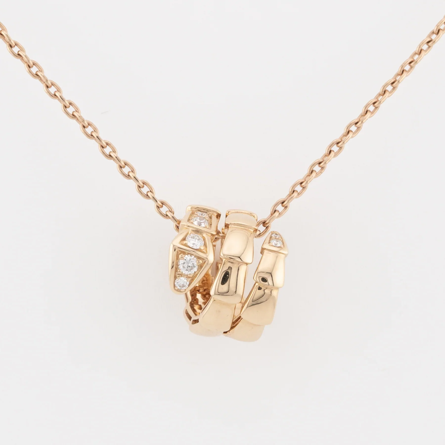 Bulgari 18K Rose Gold Serpenti Viper Lady's Necklace - Image 3