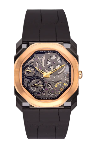 Bvlgari Octo Finissimo Stainless Steel & 18K Rose Gold Men`s Watch