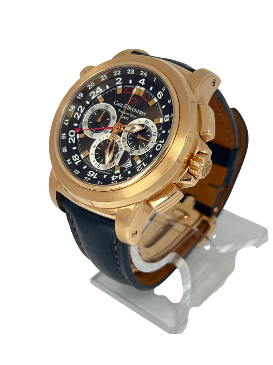 Carl F. Bucherer Patravi TravelTec GMT Chronograph 18K Rose Gold Men's Watch - Image 3