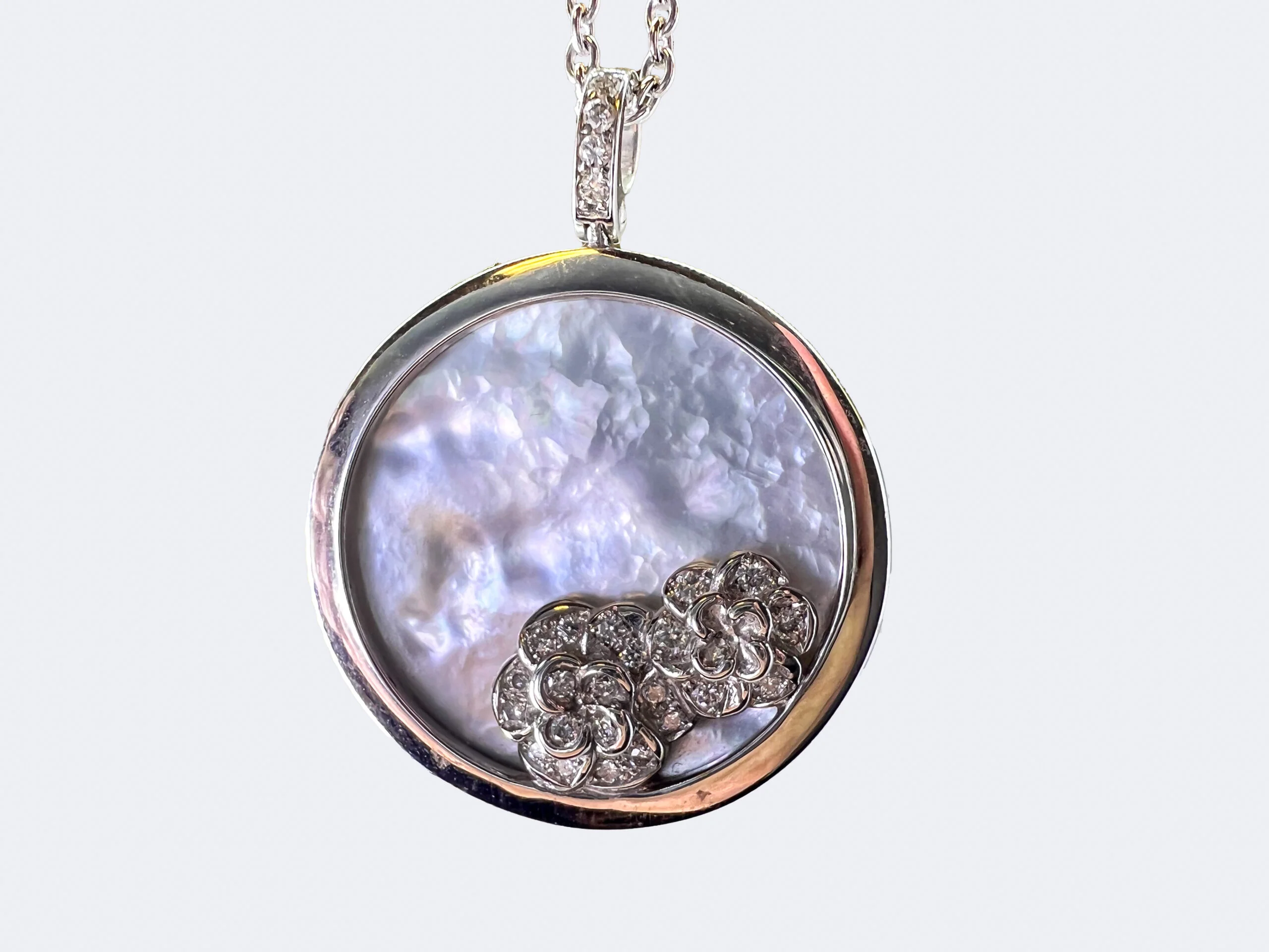 Carrera Y Carrera Baile Garden 18K White Gold & Diamonds Pendant - Image 5