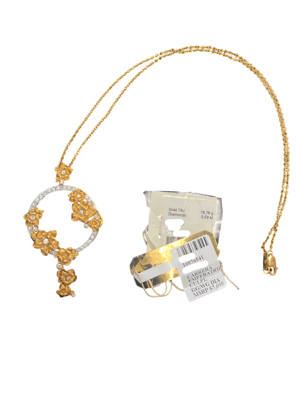 Carrera y Carrera Emperatriz Pendants 18K White gold & 18K Yellow Gold & Diamonds - Image 3