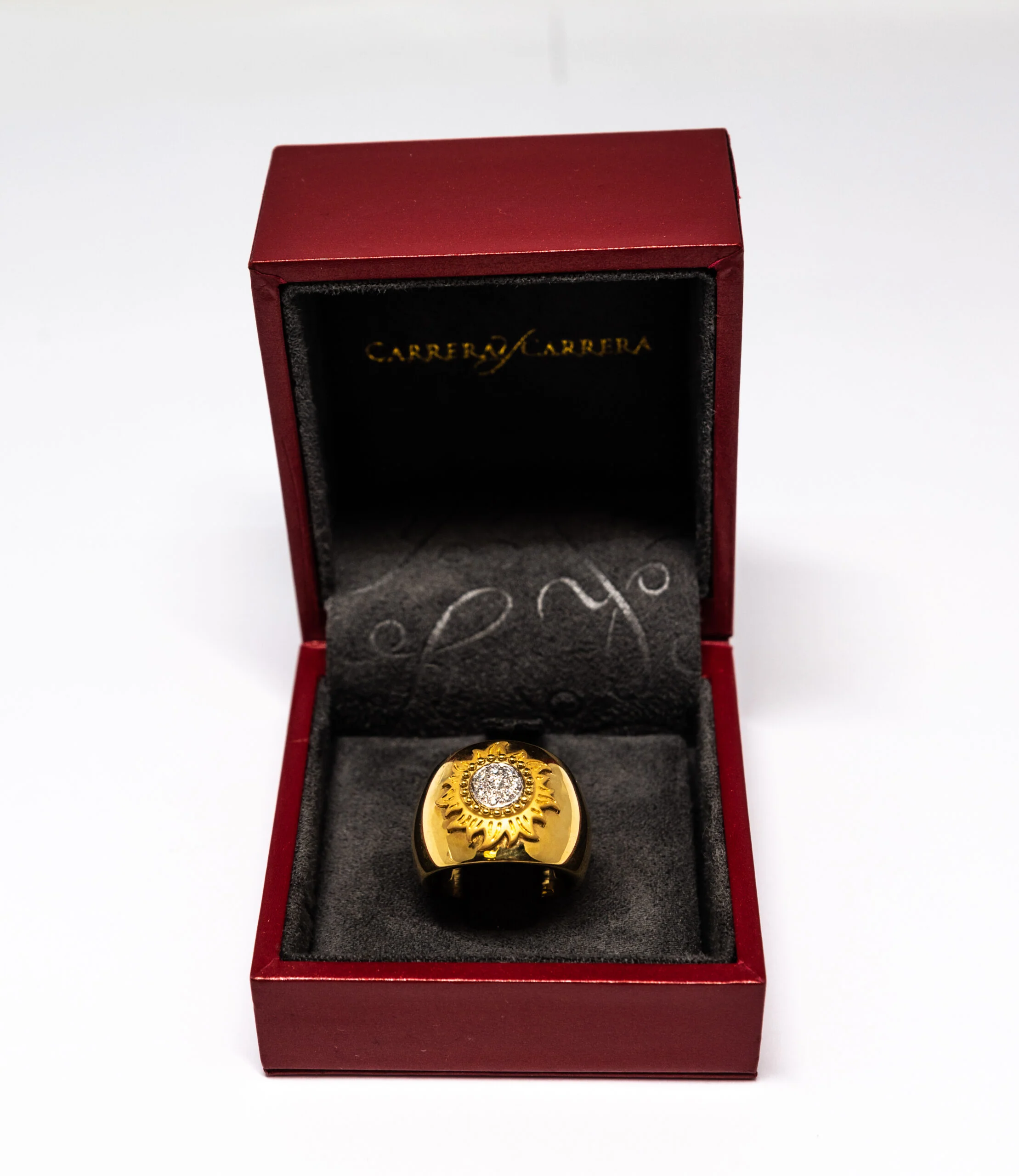 Carrera Y Carrera Sol Y Somb 18K Yellow Gold and Diamonds Ring - Image 4