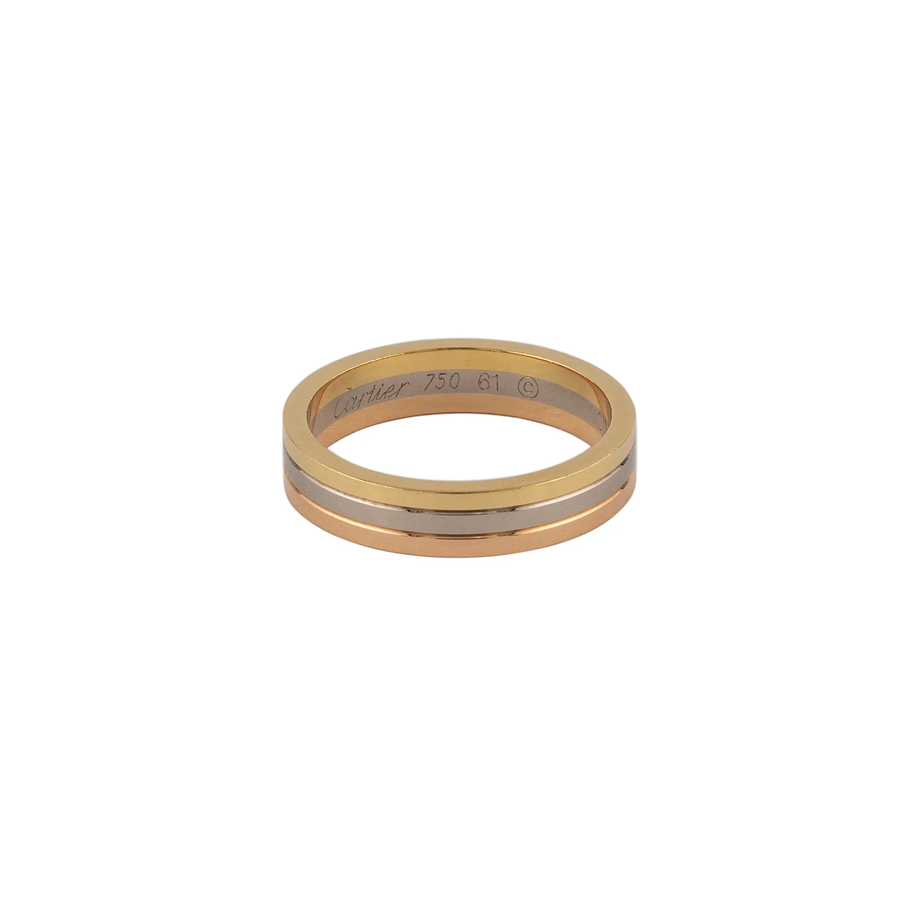 Cartier 18K Gold Vendôme Louis Cartier Wedding Band Lady's Ring - Image 2