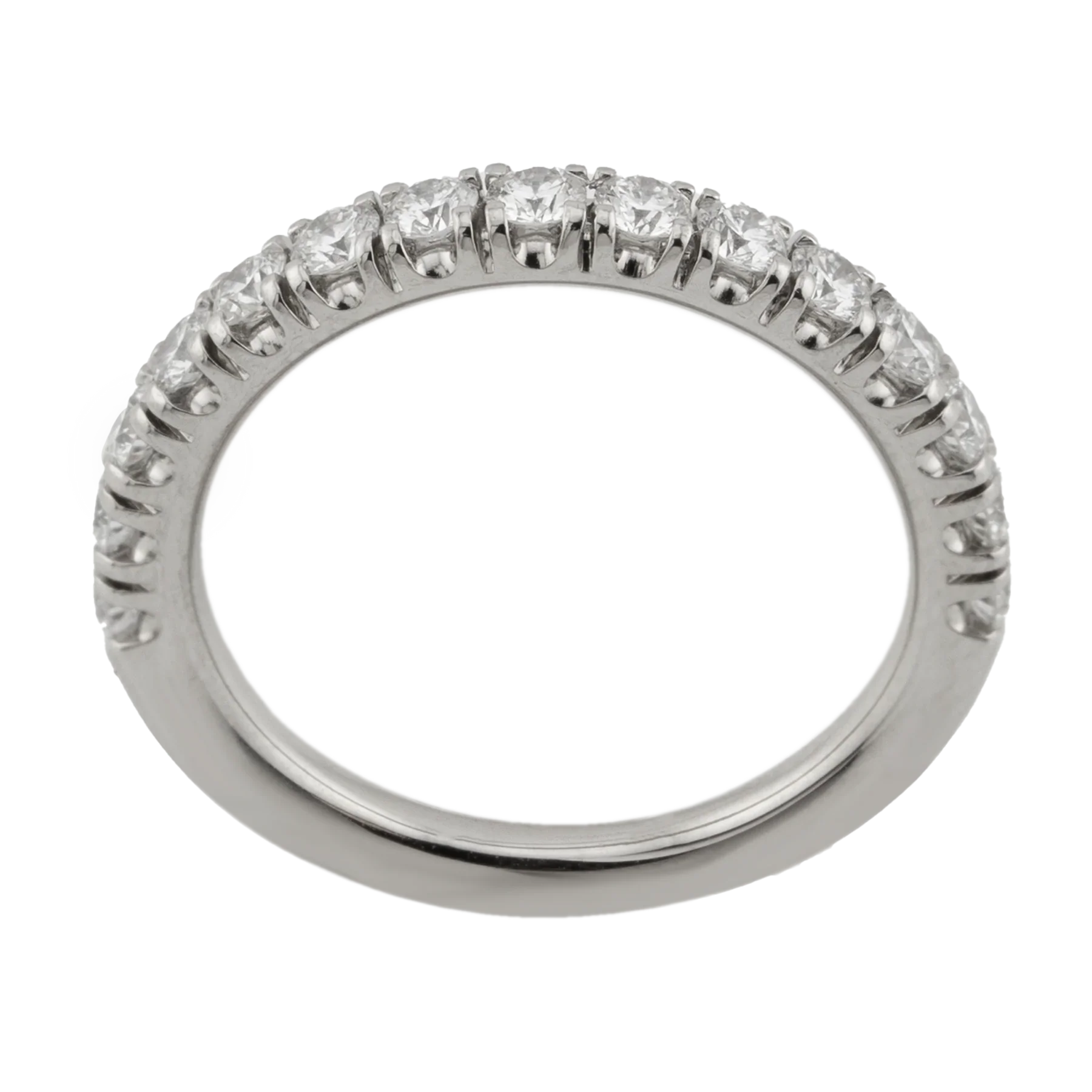 Cartier 18K White Gold Etincelle de Cartier Wedding Band Lady's Ring