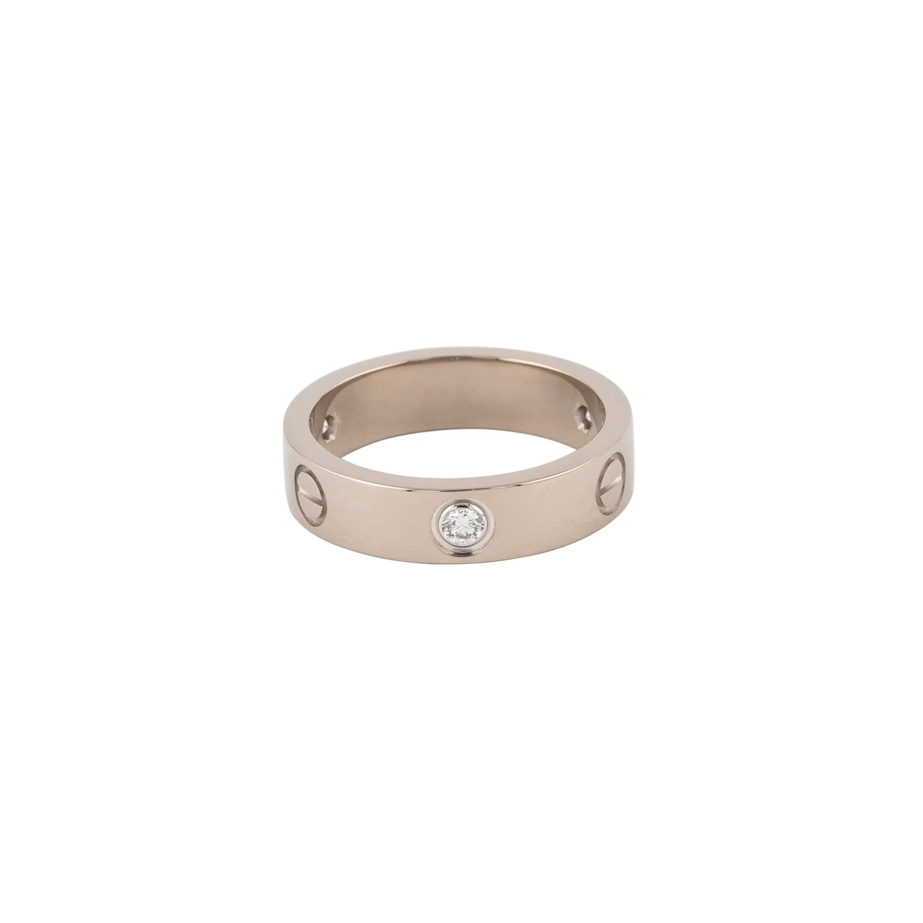 Cartier 18K White Gold Love Lady's Ring