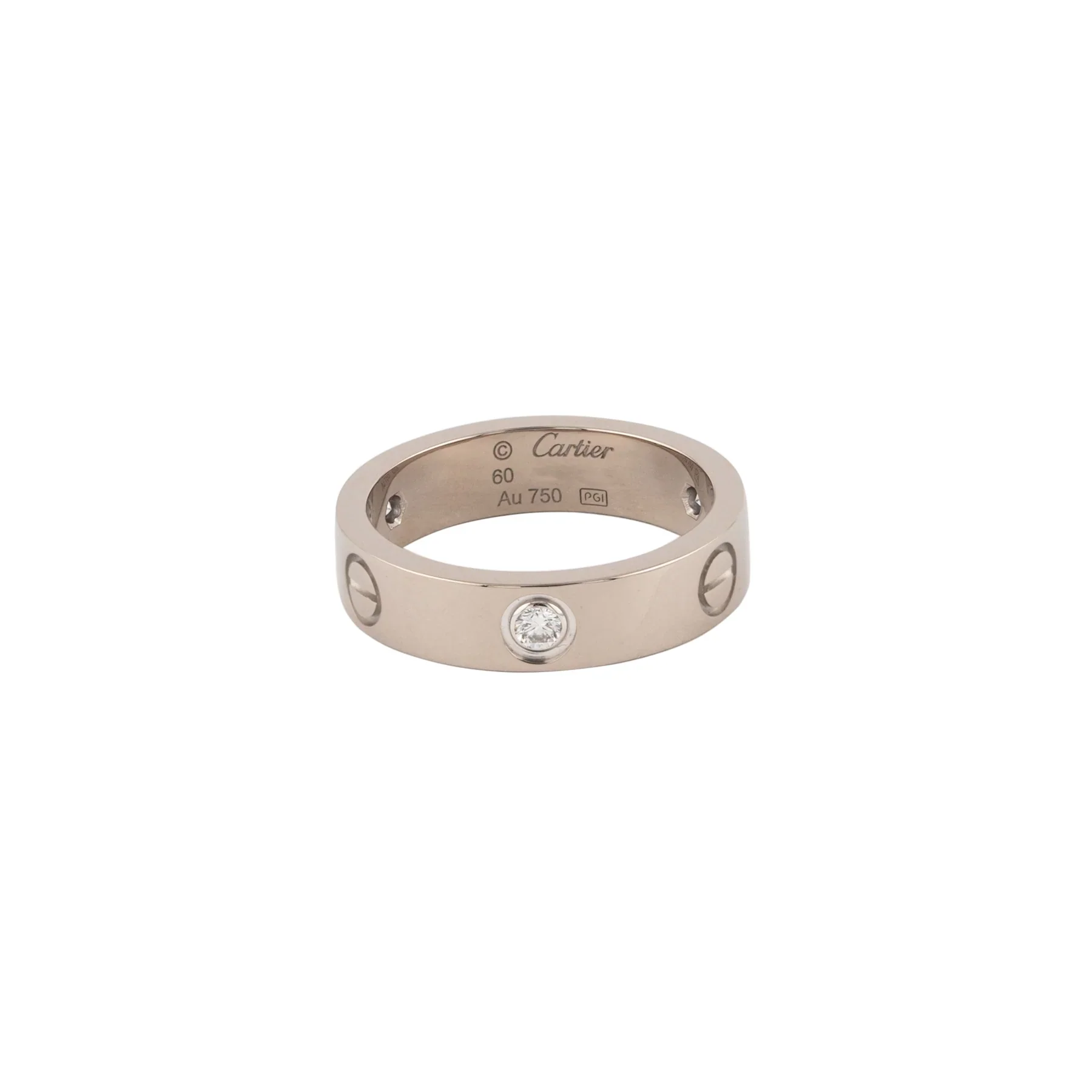 Cartier 18K White Gold Love Lady's Ring - Image 2