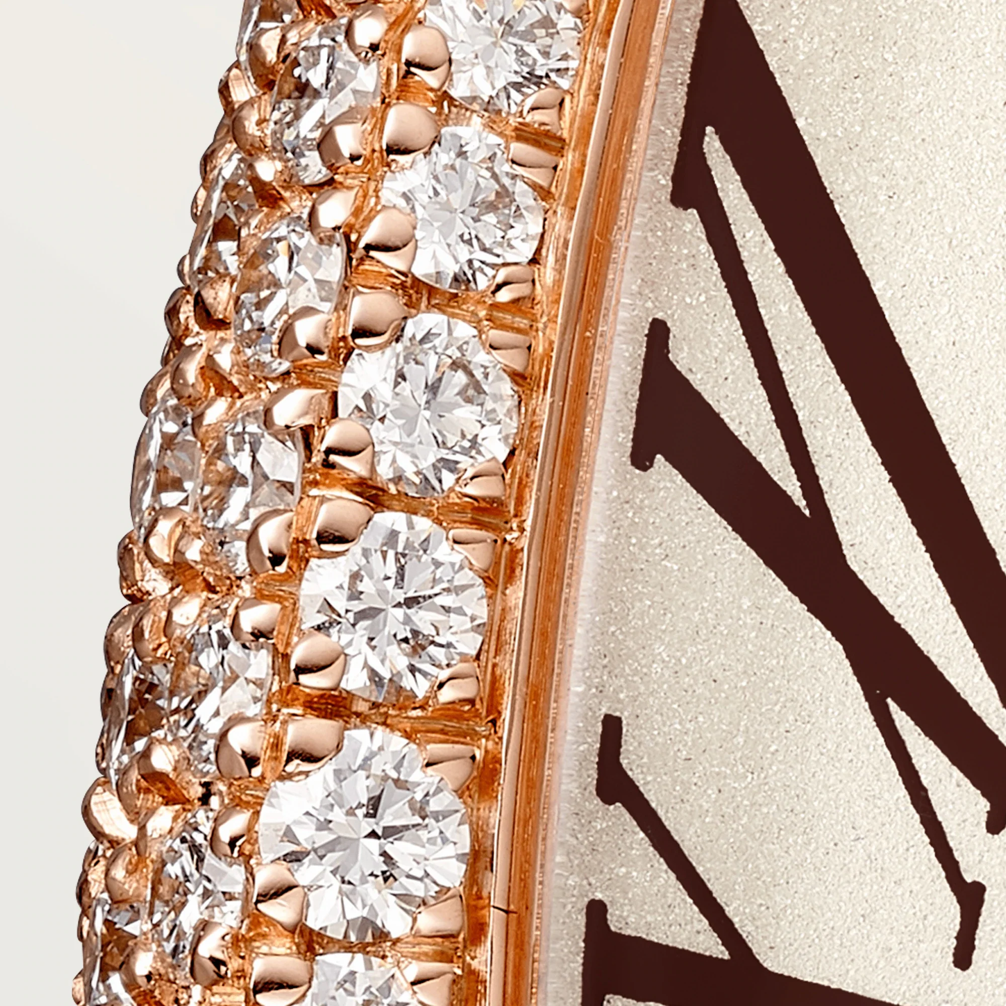 Cartier Baignoire 18K Rose Gold & Diamonds Ladies Watch - Image 4