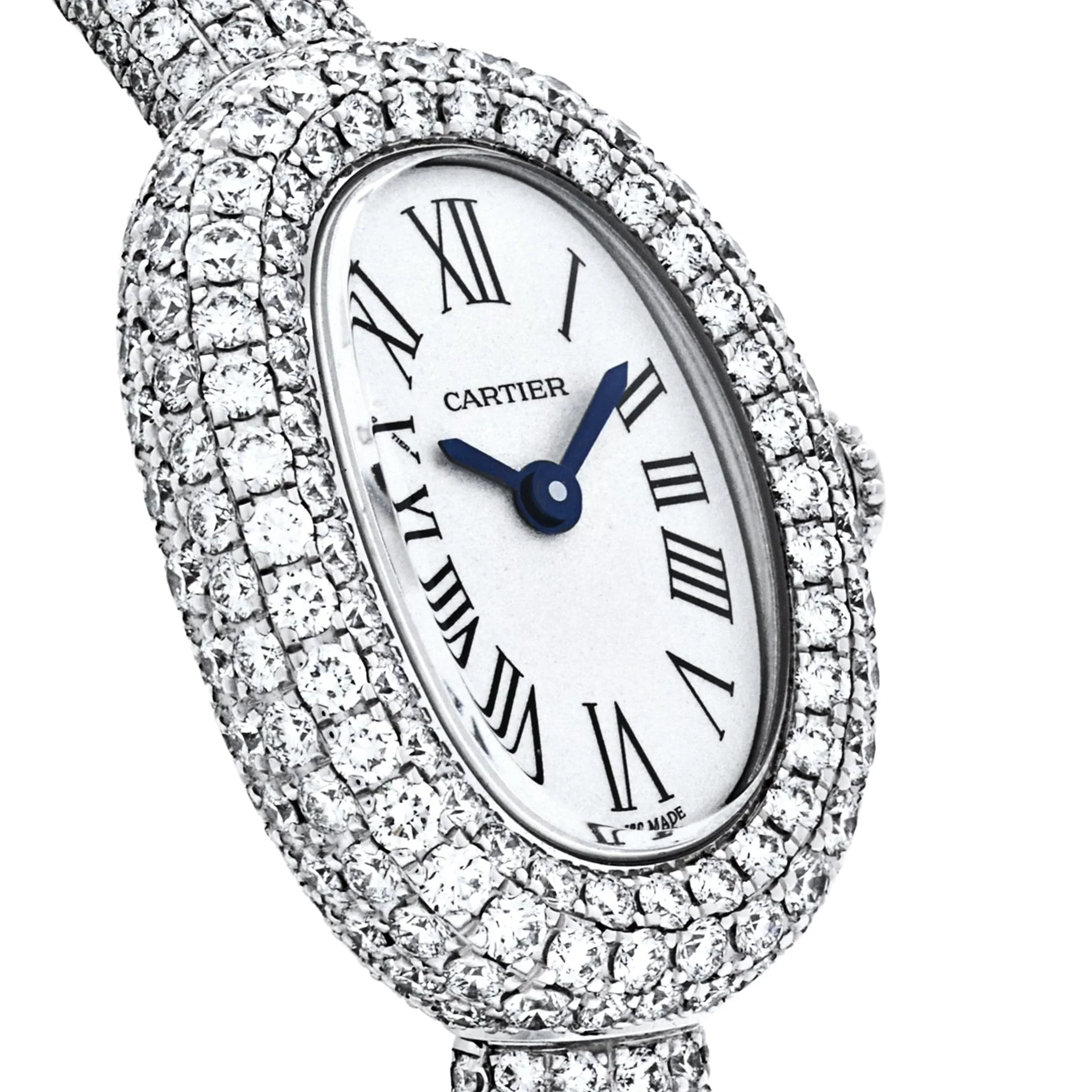 Cartier Baignoire 18K White Gold & Diamonds Lady's Watch - Image 2