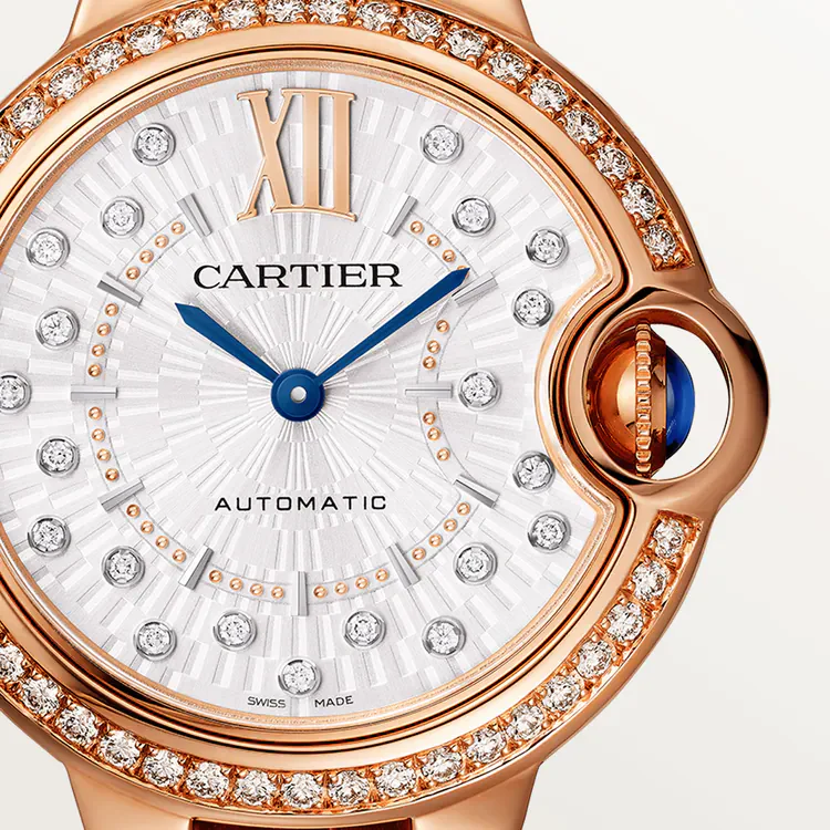Cartier Ballon Bleu 18K Rose Gold & Diamonds 36mm Lady's Watch - Image 2