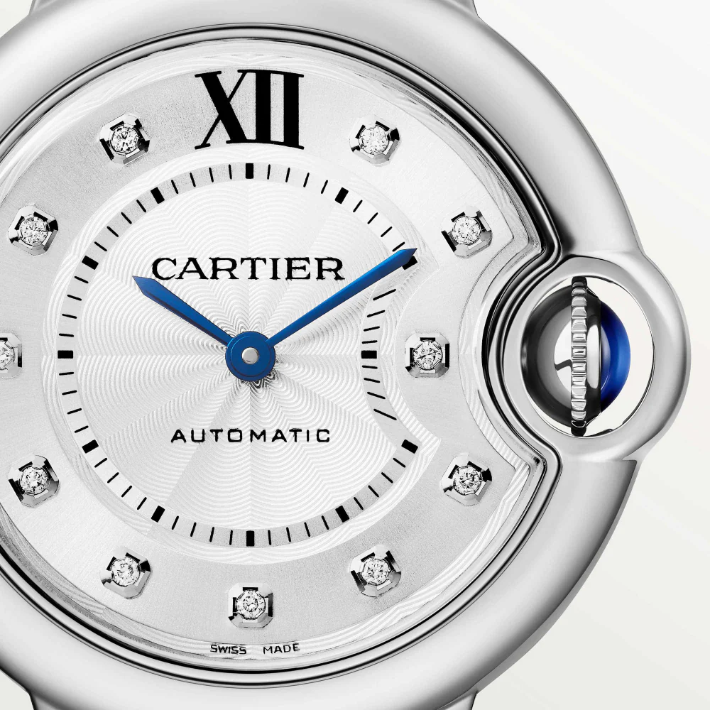 Cartier Ballon Bleu 33 mm Stainless steel & Diamonds Lady's Watch - Image 2
