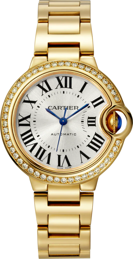 Cartier Ballon Bleu 33 mm Yellow Gold & Diamond Lady's Watch