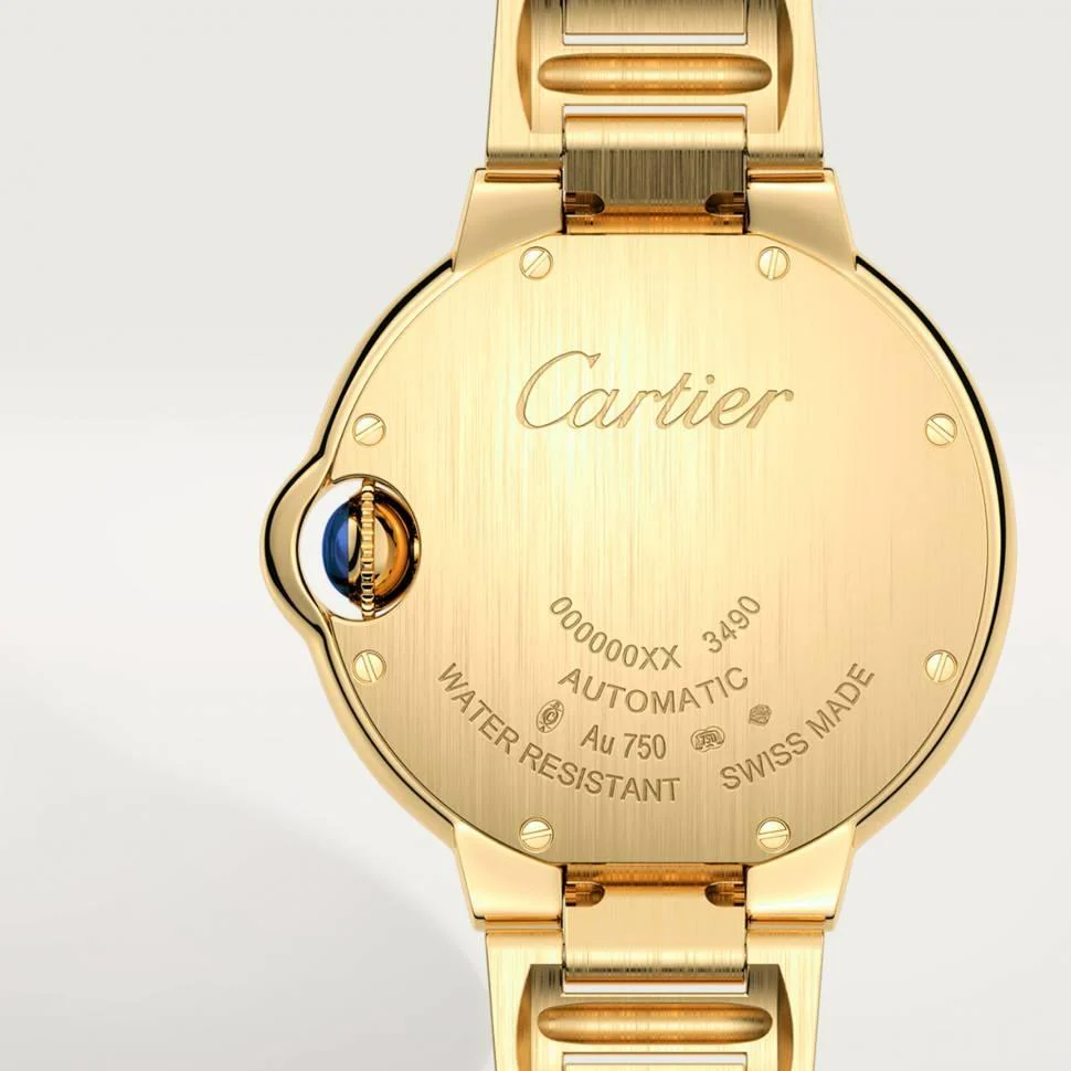 Cartier Ballon Bleu 33 mm Yellow Gold & Diamond Lady's Watch - Image 4