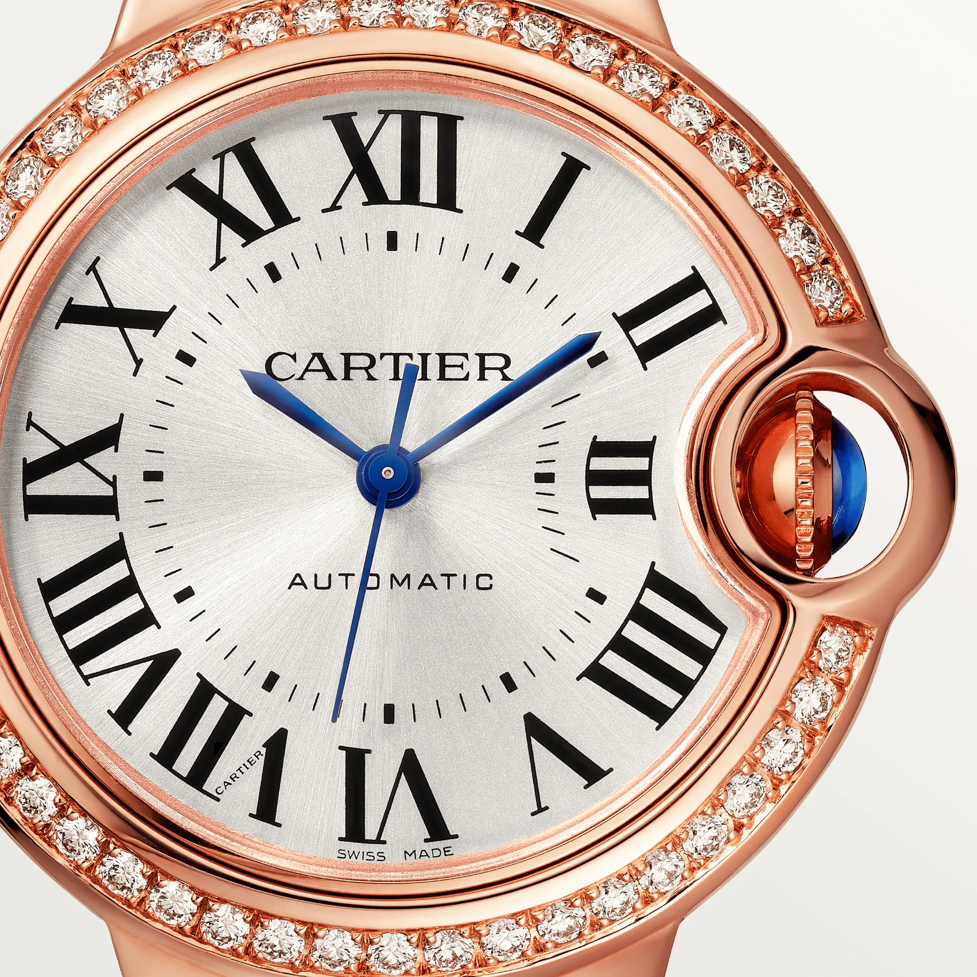 Cartier Ballon Bleu 33mm 18K Rose Gold & Diamonds Lady's Watch - Image 5