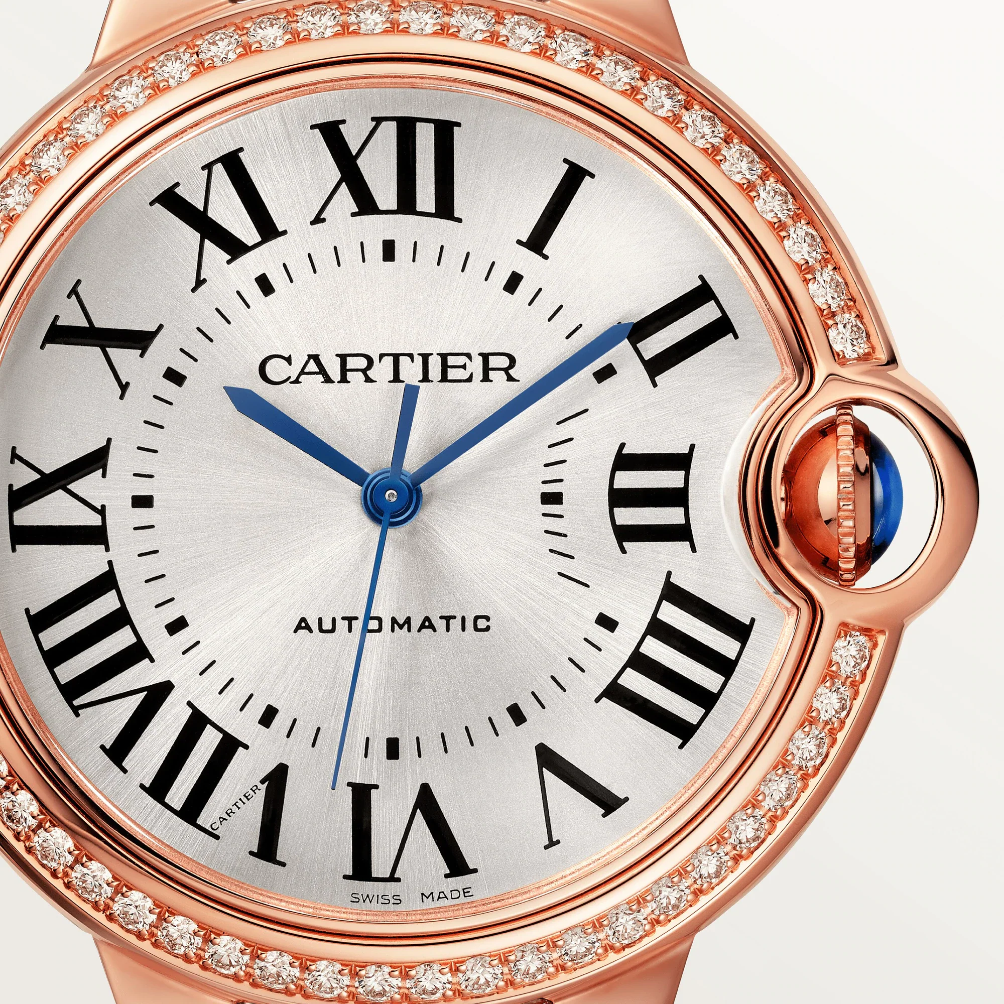 Cartier Ballon Bleu 36mm 18K Rose Gold & Diamond Lady's Watch - Image 2