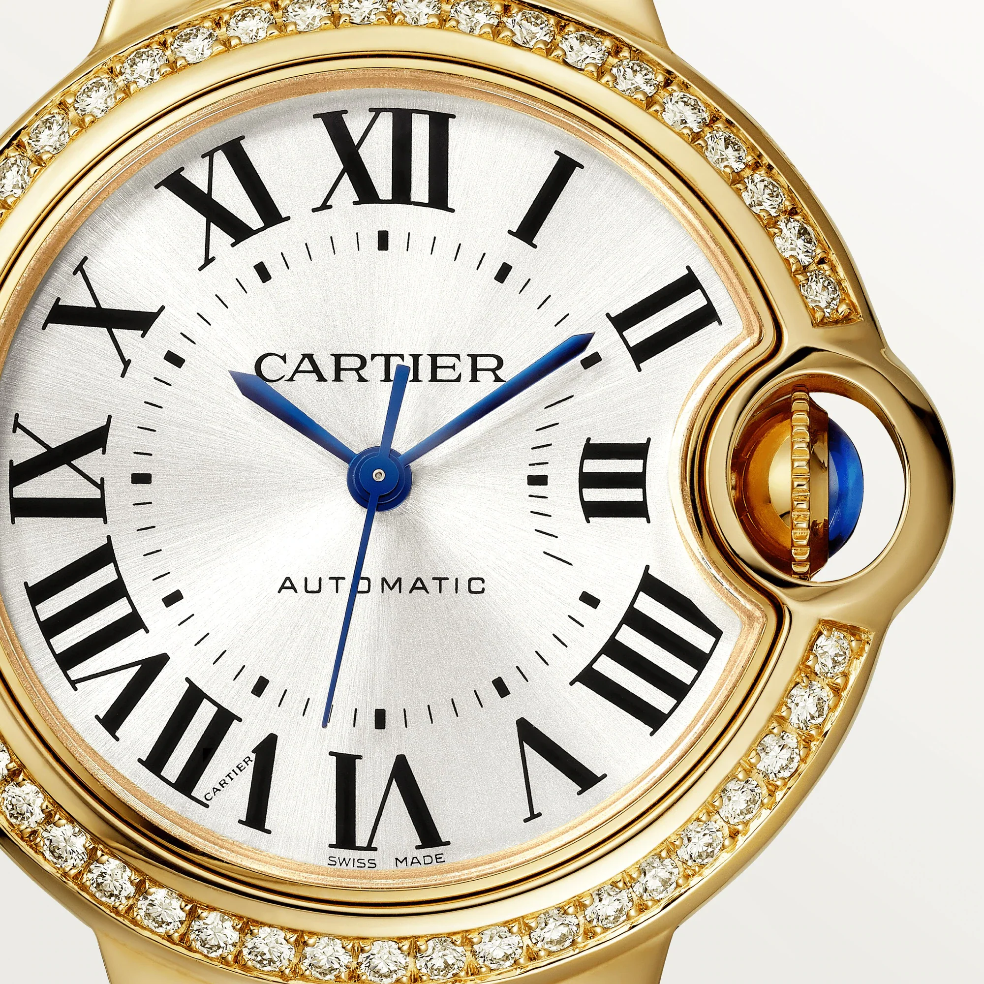 Cartier Ballon Bleu 36mm Yellow Gold & Diamond Lady's Watch - Image 3