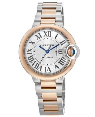 Cartier Ballon Bleu 42 mm Stainless steel & Rose Gold Men's Watch