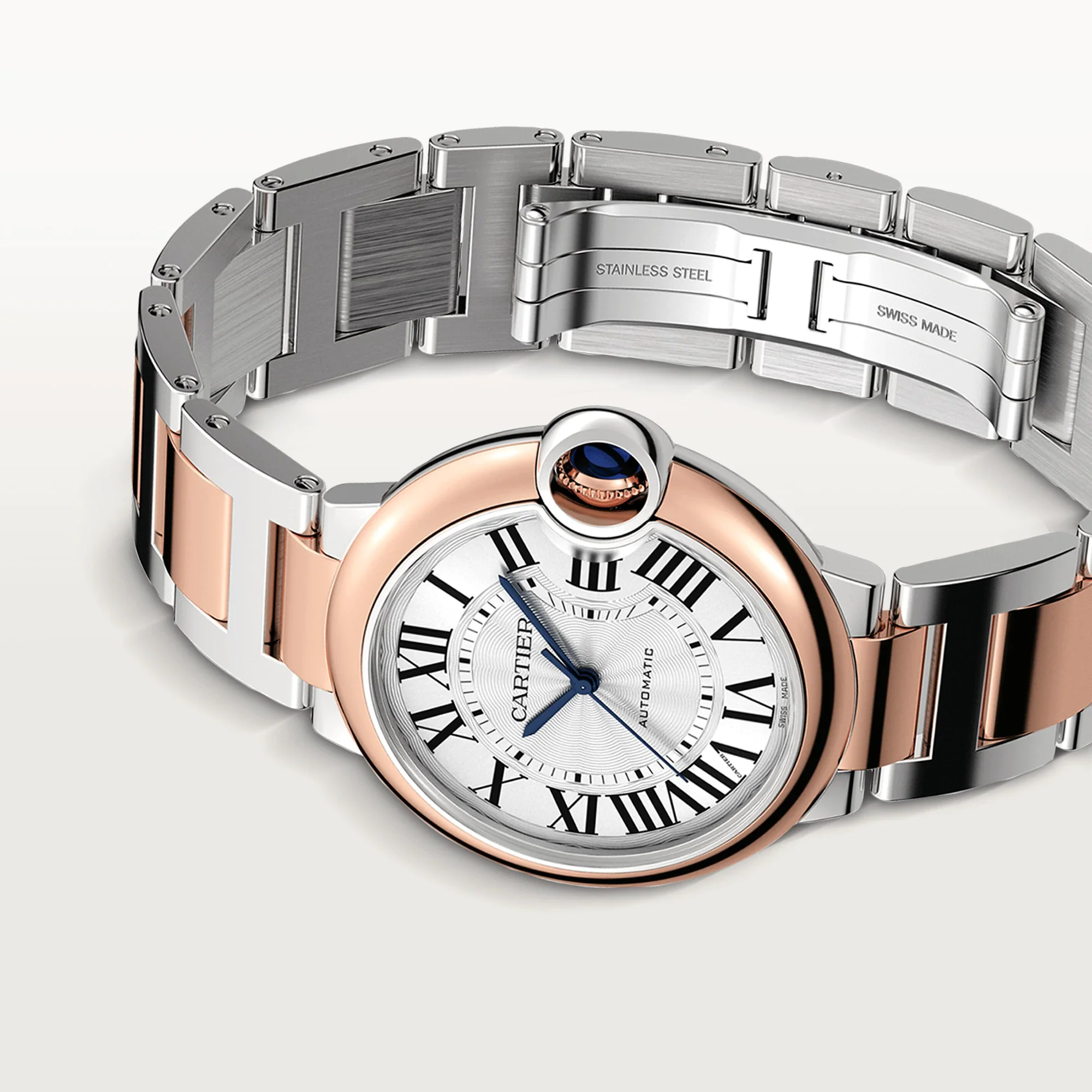 Cartier Ballon Bleu 42 mm Stainless steel & Rose Gold Men's Watch - Image 2