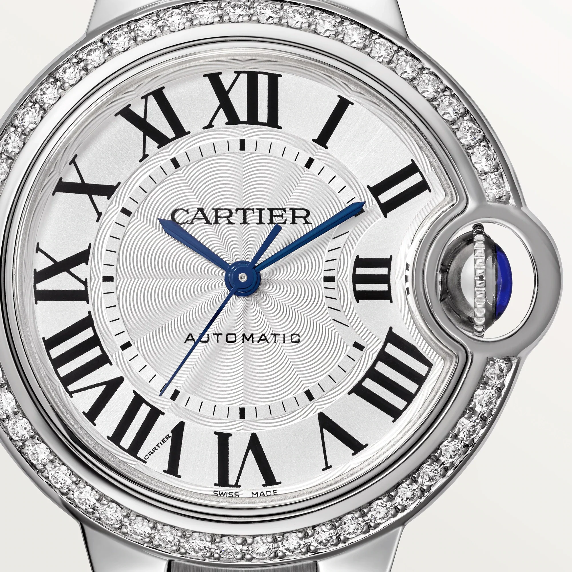 Cartier Ballon Bleu Stainless Steel & Diamonds Lady's Watch - Image 2