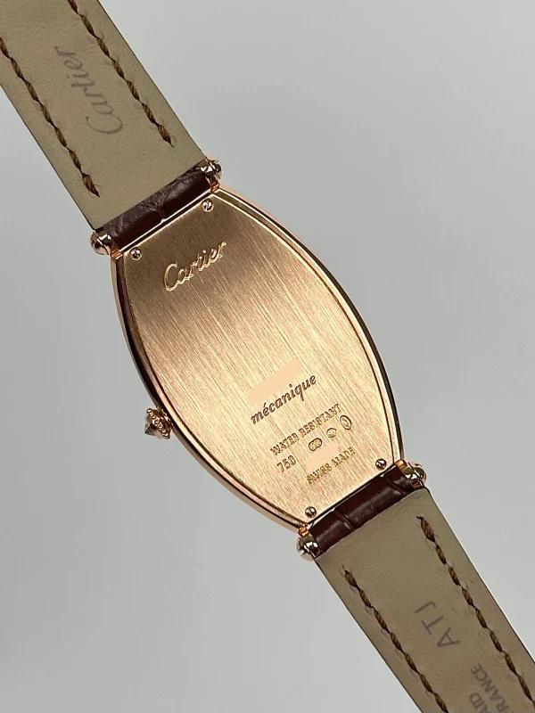 Cartier Tonneau 18K Rose Gold & Diamonds Lady's Watch - Image 9