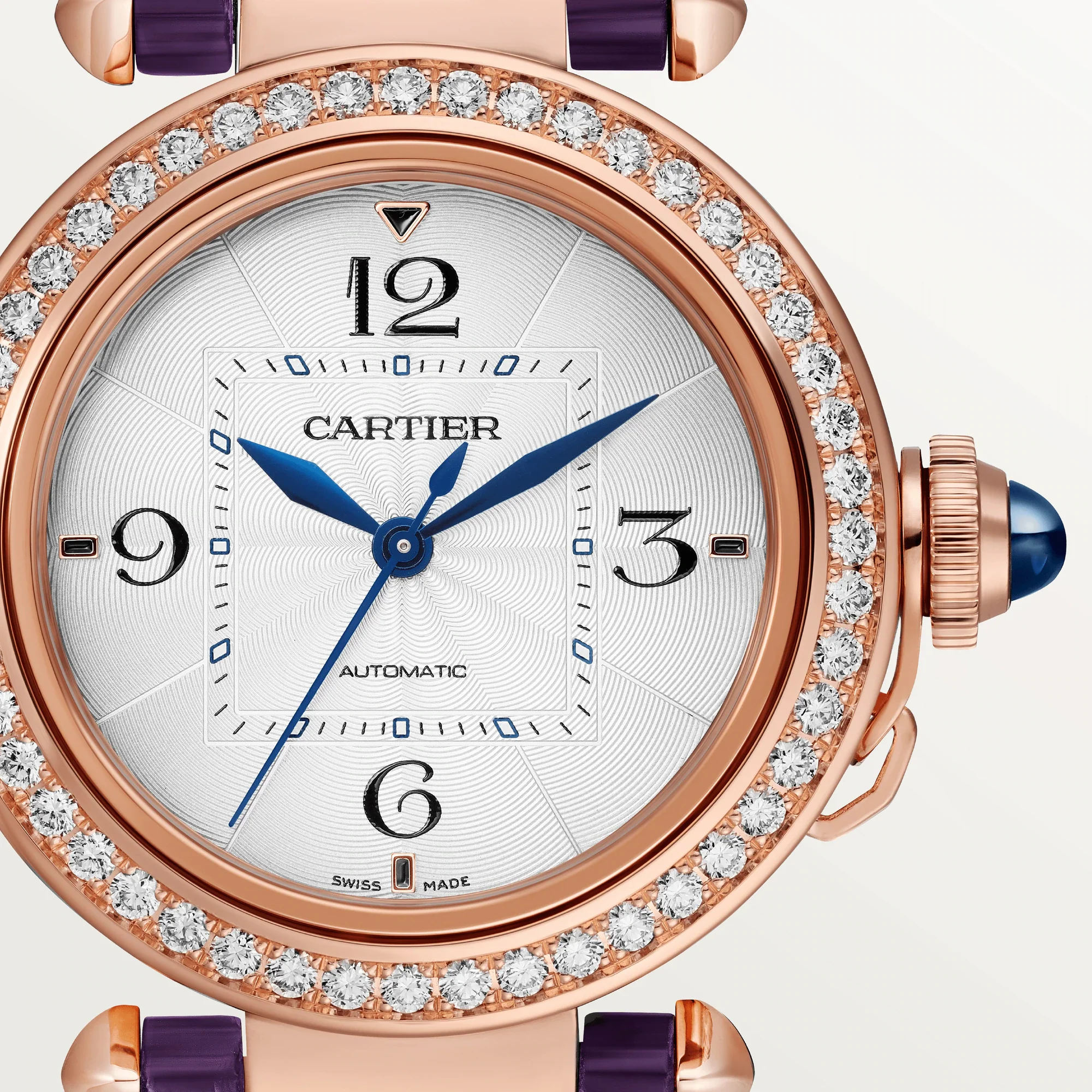 Cartier Pasha 35 mm Rose Gold & Diamonds Lady's Watch - Image 3