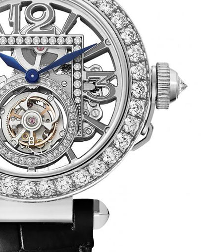 Cartier Pasha de Cartier 41mm 18K White Gold & Diamonds Skeleton Watch - Image 4