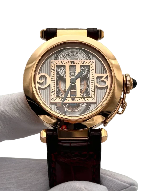 Cartier Pasha De Cartier Privee Tourbillon 18K Rose Gold Unisex Watch - Image 2