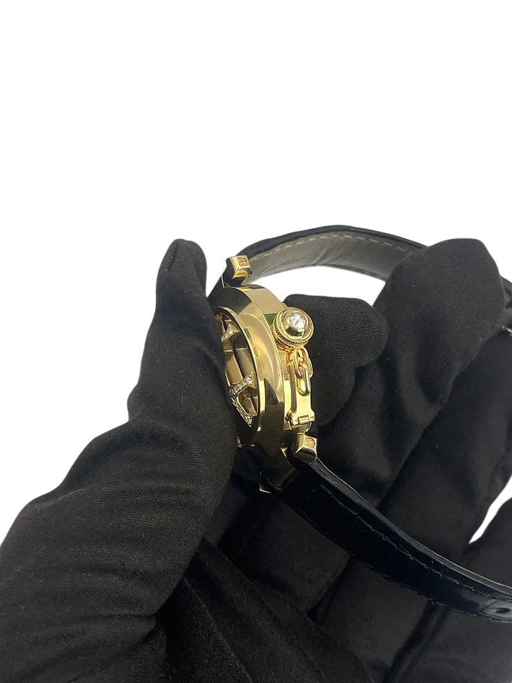 Cartier Pasha Grille 18K Yellow Gold & Diamonds Lady's Watch - Image 6