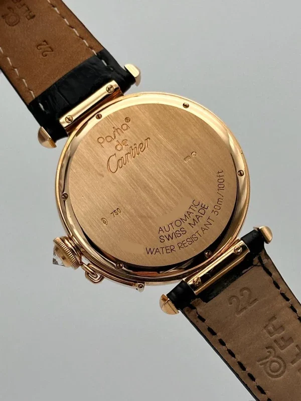 Cartier Pasha 42mm 18K Rose Gold & Diamonds Lady's Watch - Image 8