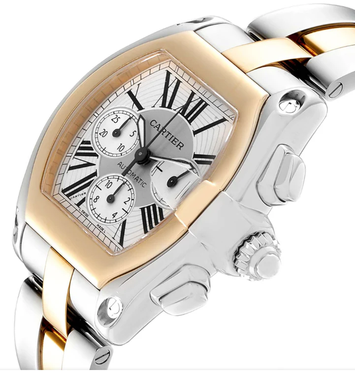 Cartier Roadster 18K Yellow Gold Mens Watch - Image 3
