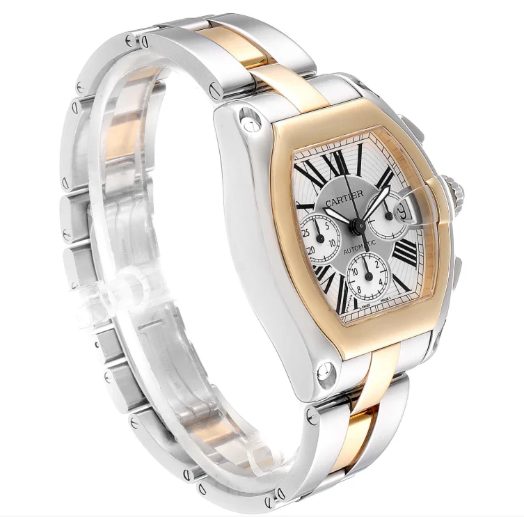 Cartier Roadster 18K Yellow Gold Mens Watch - Image 4